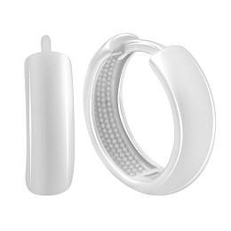 Срібні сережки без каменів