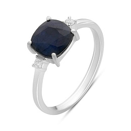 Серебряное кольцо с сапфиром 2.549ct