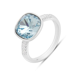 Silver Ring with Fianites