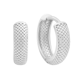 Срібні сережки без каменів