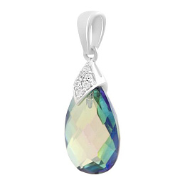 Silver pendant with mystic topaz 3.365ct