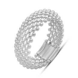 Silver ring without stones