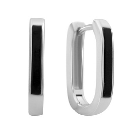 Silver earrings with yemallu