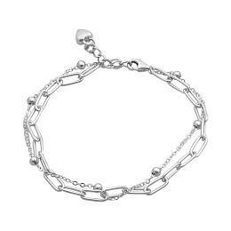 Silver bracelet without stones