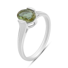 Silver ring with sultanite 5.528ct