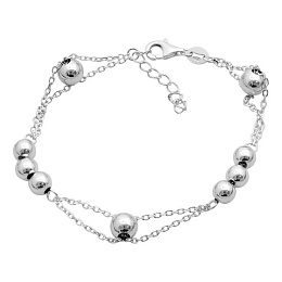 Silver bracelet without stones