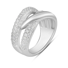 Silver Ring with Fianites