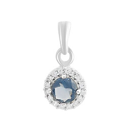 Срібна підвіска з танзанітом nano 1.587ct