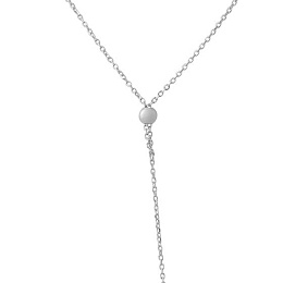 Silver necklace without stones