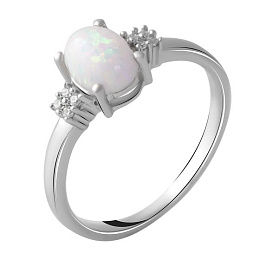 Срібна каблучка з опалом 0.467ct