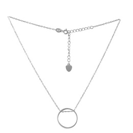 Silver necklace without stones