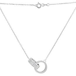 Золотое колье с фианитами 0.98ct