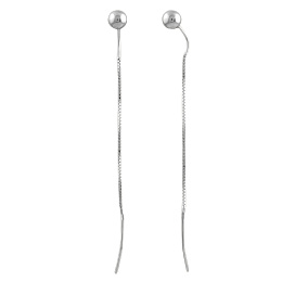 Silver earrings without stones