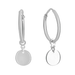 Срібні сережки без каменів