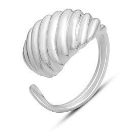 Silver ring without stones