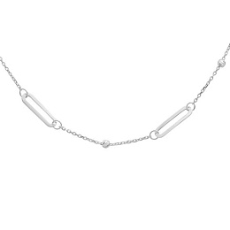 A gold necklace without stones