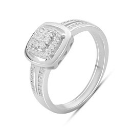 Silver Ring with Fianites