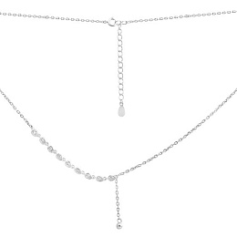 Серебряное колье с фианитами