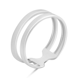 Silver ring without stones
