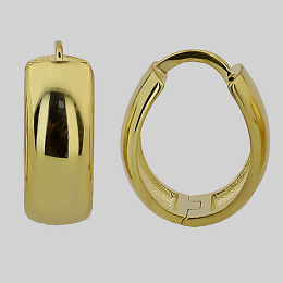 Silver earrings without stones
