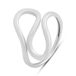 Silver ring without stones