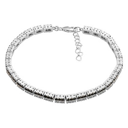 Silver bracelet with 4.35ct sapphire