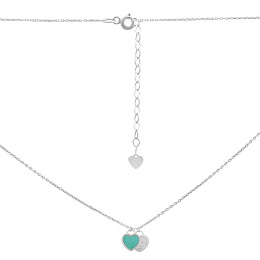 Silver necklace with yemallu