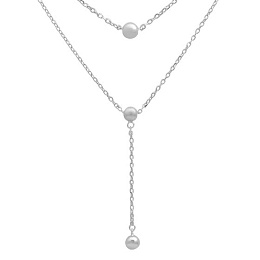 Silver necklace without stones