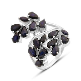 Серебряное кольцо с сапфиром 3.725ct