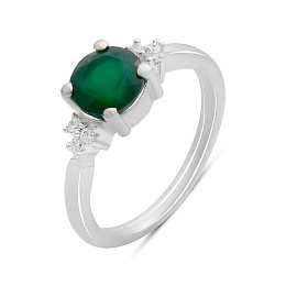 Серебряное кольцо с агатом 1.332ct