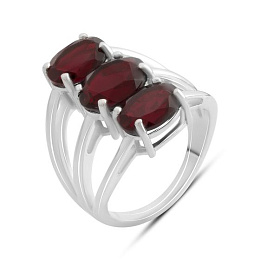 Серебряное кольцо с гранатом 5.317ct