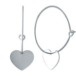 Срібні сережки без каменів