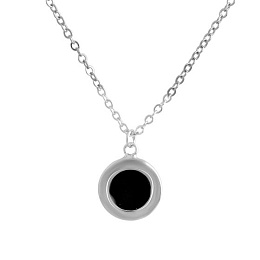 Silver necklace with yemallu