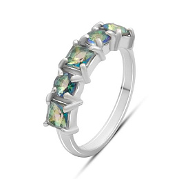 Срібна каблучка з містичним топазом 1,112 карата