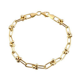 Gold bracelet without stones