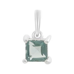 Silver pendant with London Blue topaz 0.675ct
