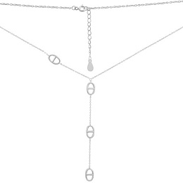 Silver necklace without stones