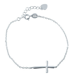 Silver bracelet without stones