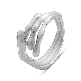 Silver ring without stones