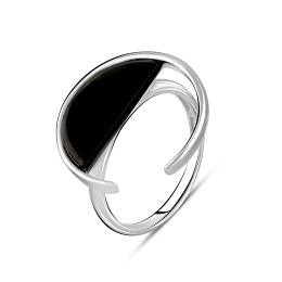 Silver ring with mother-of-pearl