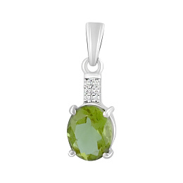 Silver pendant with 2.509 carats of sultana