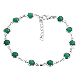 Silver bracelet with agate 5.665ct