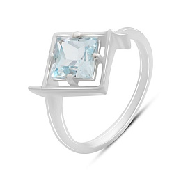 Silver ring with topaz 2.117ct