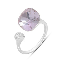 Silver Ring with Fianites