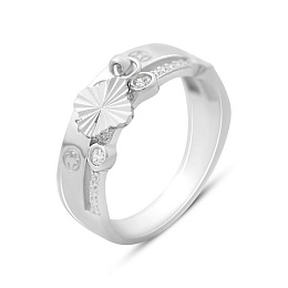 Silver Ring with Fianites