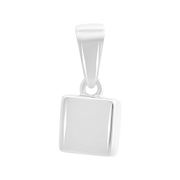 Silver pendant without stones