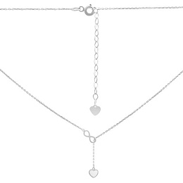 Silver necklace without stones