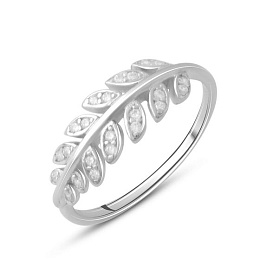 Silver Ring with Fianites