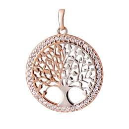 Gold pendant with 0.45ct phianites