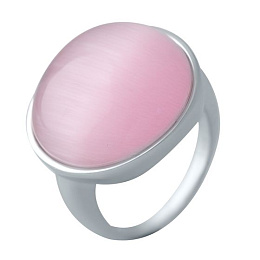 18.469ct sterling silver cat's eye ring